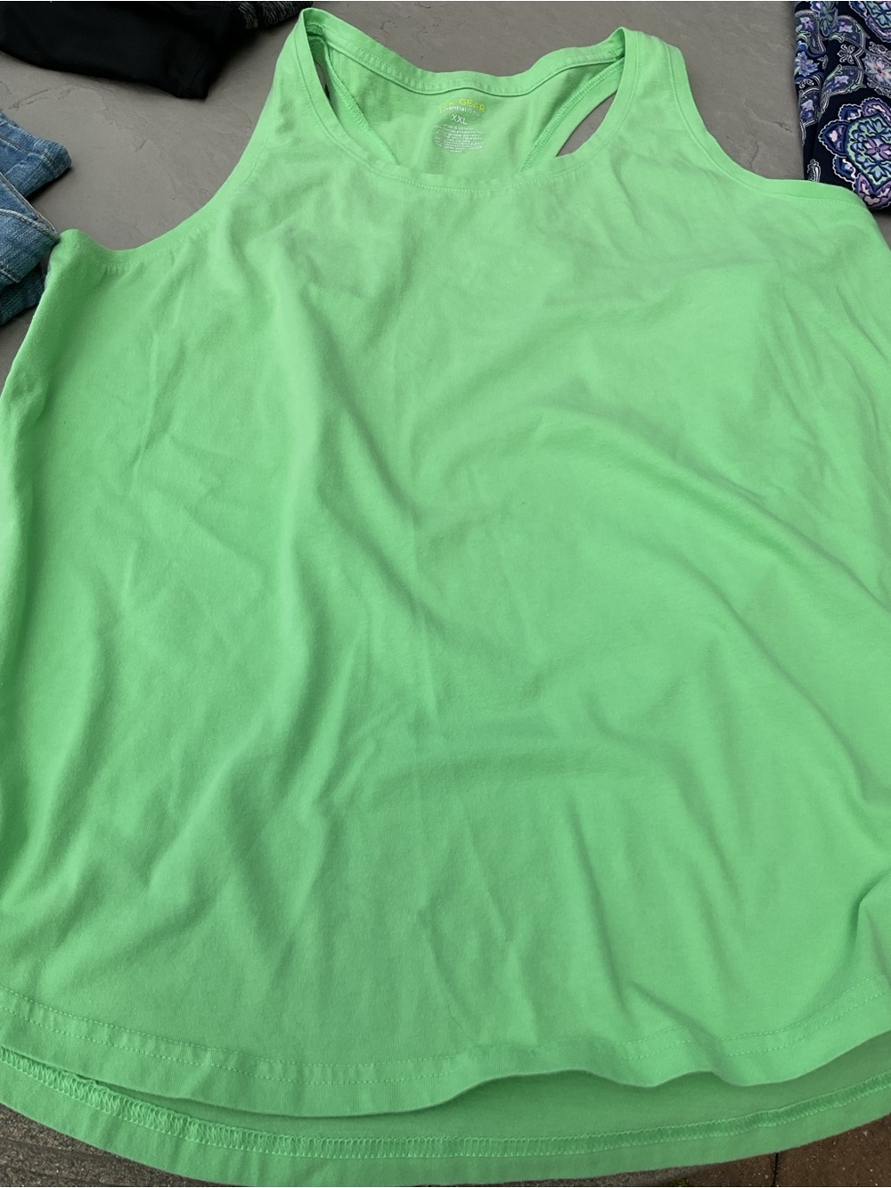 Tech gear Women’s Racerback Tank Top - Neon Green XXL